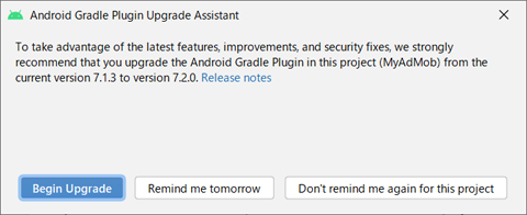 Android Gradle Plugin Upgrade Assistant