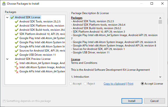 Android SDK Manager