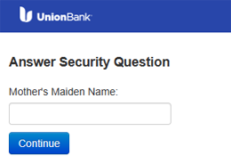 Answer Security Question