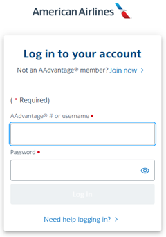 Log in to your account