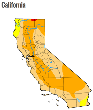 usa map (california)