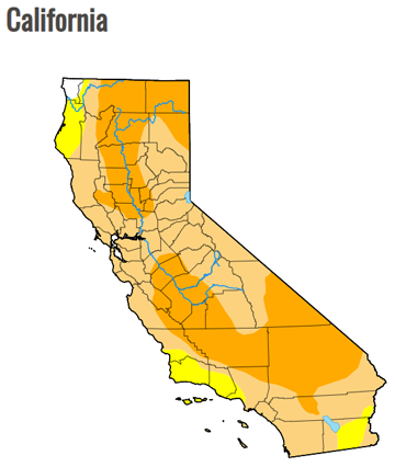 usa map (california)