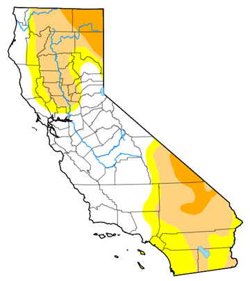 usa map (california)