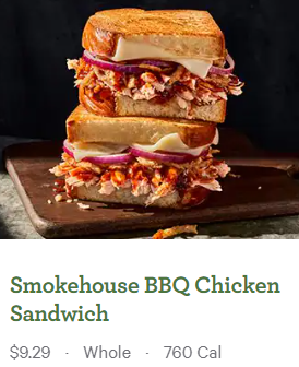 Smokehouse BBQ Chicken Sandwich