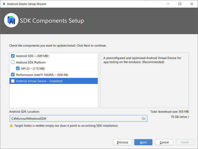 SDK Components Setup