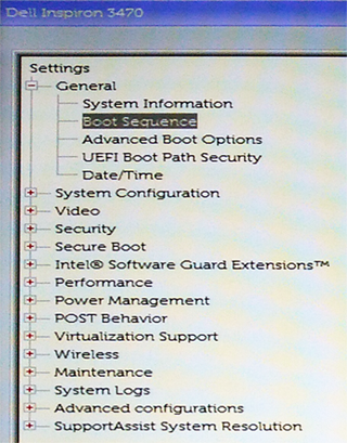 Settings  General O[v